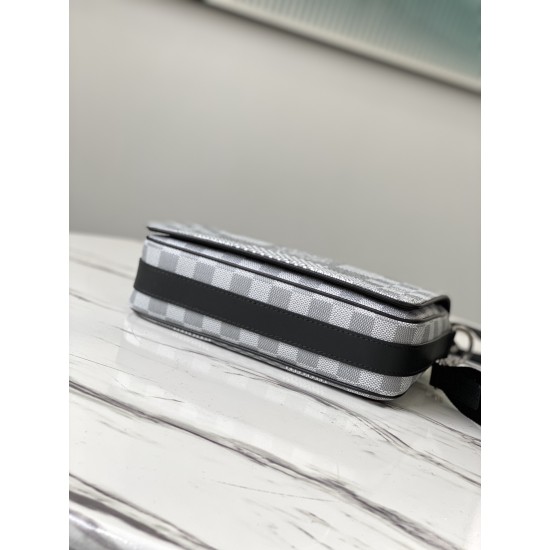 Louis Vuitton N50014 LV Studio Messenger Damier Graphite Louis Vuitton N50014 LV Studio Messenger Damier Graphite