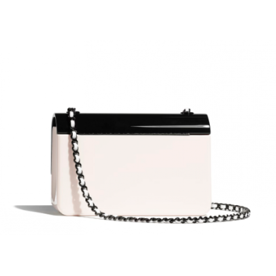 1Chanel Acrylic small box mini evening bag 1Chanel Acrylic small box mini evening bag