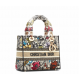 1Dior Lady D-Lite five-pattern embroidery garden flower handbag 1Dior Lady D-Lite five-pattern embroidery garden flower handbag