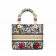 1Dior Lady D-Lite five-pattern embroidery garden flower handbag 1Dior Lady D-Lite five-pattern embroidery garden flower handbag