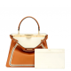 FENDI 1PEEKABOO ISEEU MEDIUM Embroidered brown leather bag FENDI 1PEEKABOO ISEEU MEDIUM Embroidered brown leather bag