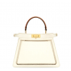 FENDI 1PEEKABOO ISEEU MEDIUM White canvas bag with embroidery FENDI 1PEEKABOO ISEEU MEDIUM White canvas bag with embroidery
