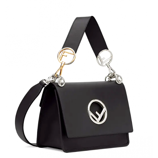 Fendi KAN I F Black leather bag Fendi KAN I F Black leather bag