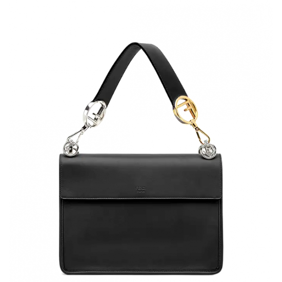 Fendi KAN I F Black leather bag Fendi KAN I F Black leather bag