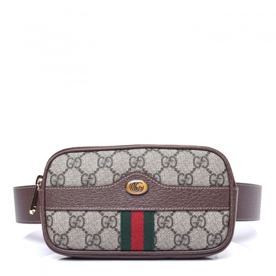 GUCCI GG Supreme Monogram Ophidia Belted iPhone Case 85 34 Dark Brown