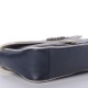 GUCCI 1Vintage Effect Calfskin Matelasse Small Striped GG Marmont Shoulder Bag Blue Beige