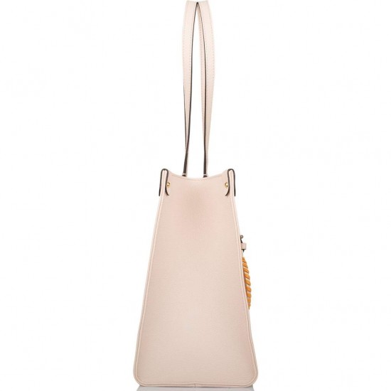 1Louis Vuitton Creme Saffron By The Pool Empreinte Giant Monogram OnTheGo MM 1Louis Vuitton Creme Saffron By The Pool Empreinte Giant Monogram OnTheGo MM