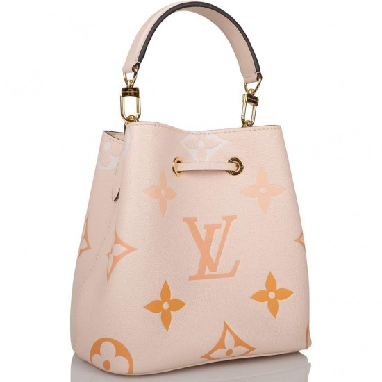1Louis Vuitton Creme Saffron By The Pool Empreinte Giant Monogram NeoNoe BB 1Louis Vuitton Creme Saffron By The Pool Empreinte Giant Monogram NeoNoe BB