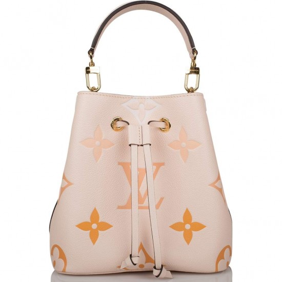 1Louis Vuitton Creme Saffron By The Pool Empreinte Giant Monogram NeoNoe BB 1Louis Vuitton Creme Saffron By The Pool Empreinte Giant Monogram NeoNoe BB