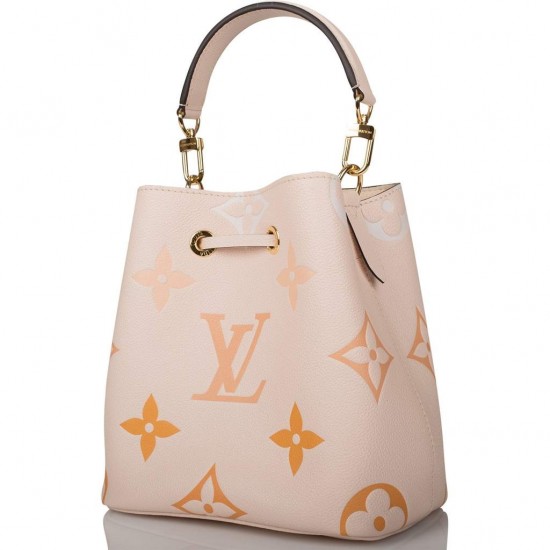1Louis Vuitton Creme Saffron By The Pool Empreinte Giant Monogram NeoNoe BB 1Louis Vuitton Creme Saffron By The Pool Empreinte Giant Monogram NeoNoe BB
