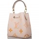 1Louis Vuitton Creme Saffron By The Pool Empreinte Giant Monogram NeoNoe BB 1Louis Vuitton Creme Saffron By The Pool Empreinte Giant Monogram NeoNoe BB