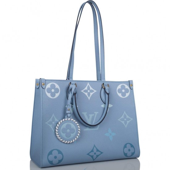 1Louis Vuitton Summer Blue By The Pool Empreinte Giant Monogram OnTheGo MM 1Louis Vuitton Summer Blue By The Pool Empreinte Giant Monogram OnTheGo MM