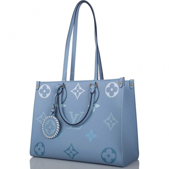 1Louis Vuitton Summer Blue By The Pool Empreinte Giant Monogram OnTheGo MM 1Louis Vuitton Summer Blue By The Pool Empreinte Giant Monogram OnTheGo MM
