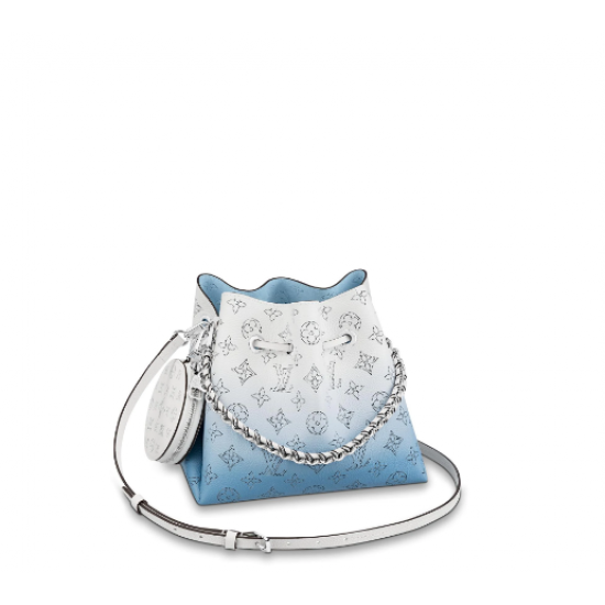 1Louis Vuitton Monogram perforated calfskin BELLA handbag gradient blue 1Louis Vuitton Monogram perforated calfskin BELLA handbag gradient blue