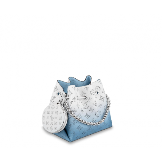 1Louis Vuitton Monogram perforated calfskin BELLA handbag gradient blue 1Louis Vuitton Monogram perforated calfskin BELLA handbag gradient blue