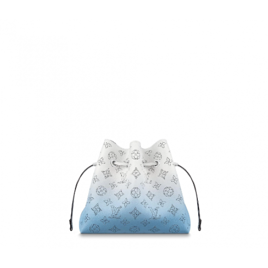 1Louis Vuitton Monogram perforated calfskin BELLA handbag gradient blue 1Louis Vuitton Monogram perforated calfskin BELLA handbag gradient blue