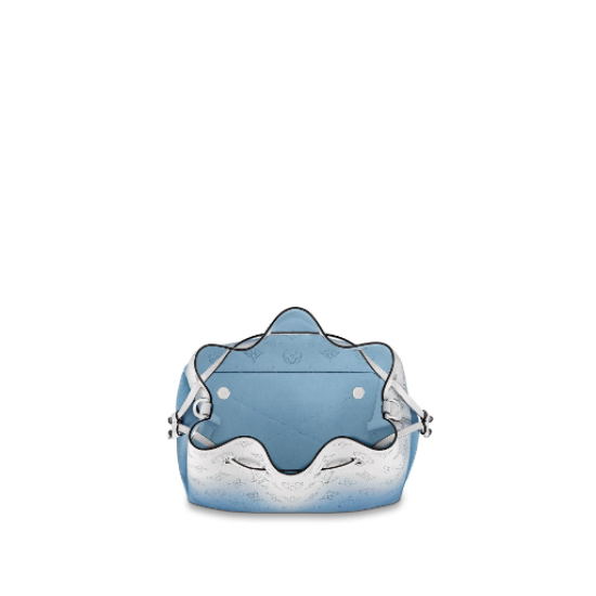 1Louis Vuitton Monogram perforated calfskin BELLA handbag gradient blue 1Louis Vuitton Monogram perforated calfskin BELLA handbag gradient blue