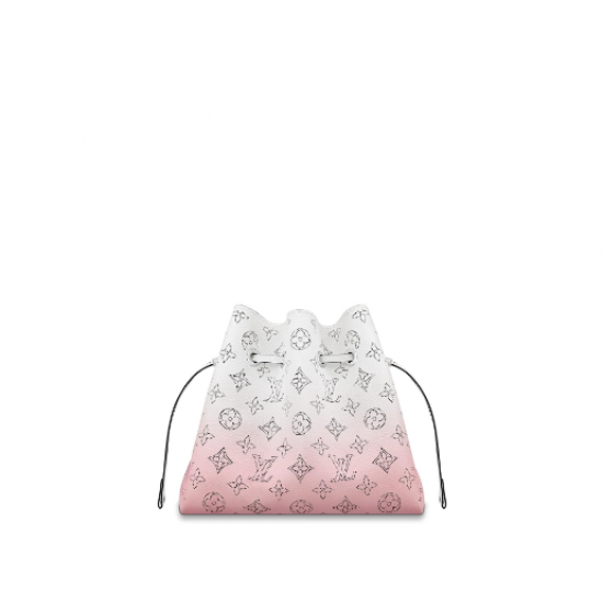 1Louis Vuitton printed calfskin BELLA HANDBAG gradient pink 1Louis Vuitton printed calfskin BELLA HANDBAG gradient pink