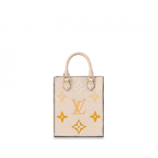 1Louis Vuitton Petit Sac Plat Handbag Gradient Yellow 1Louis Vuitton Petit Sac Plat Handbag Gradient Yellow