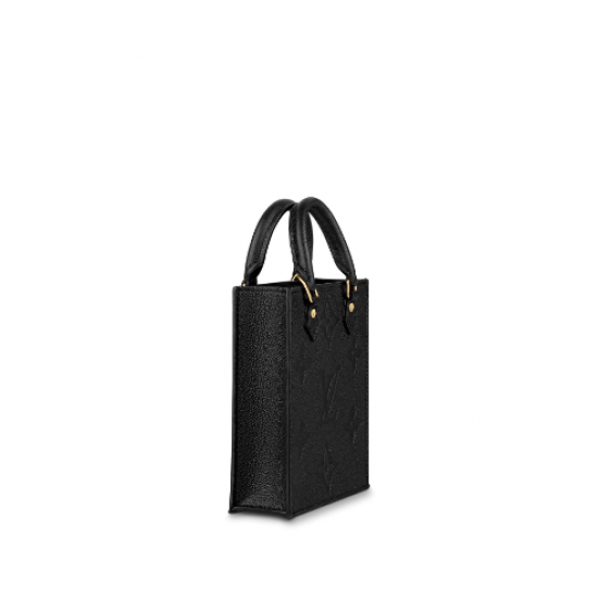 1Louis Vuitton Petit Sac Plat Bag Monogram Empreinte Leather Black Organ Bag 1Louis Vuitton Petit Sac Plat Bag Monogram Empreinte Leather Black Organ Bag
