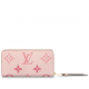 Louis Vuitton By The Pool series Monogram Empreinte leather zipper wallet light pink Louis Vuitton By The Pool series Monogram Empreinte leather zipper wallet light pink