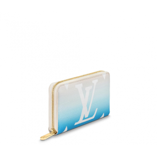 Louis Vuitton Iconic Monogram Canvas Zip Wallet Gradient Blue Louis Vuitton Iconic Monogram Canvas Zip Wallet Gradient Blue