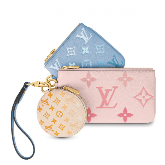 1Louis Vuitton Trio Clutch Monogram Empreinte Leather Three-Piece Set 1Louis Vuitton Trio Clutch Monogram Empreinte Leather Three-Piece Set